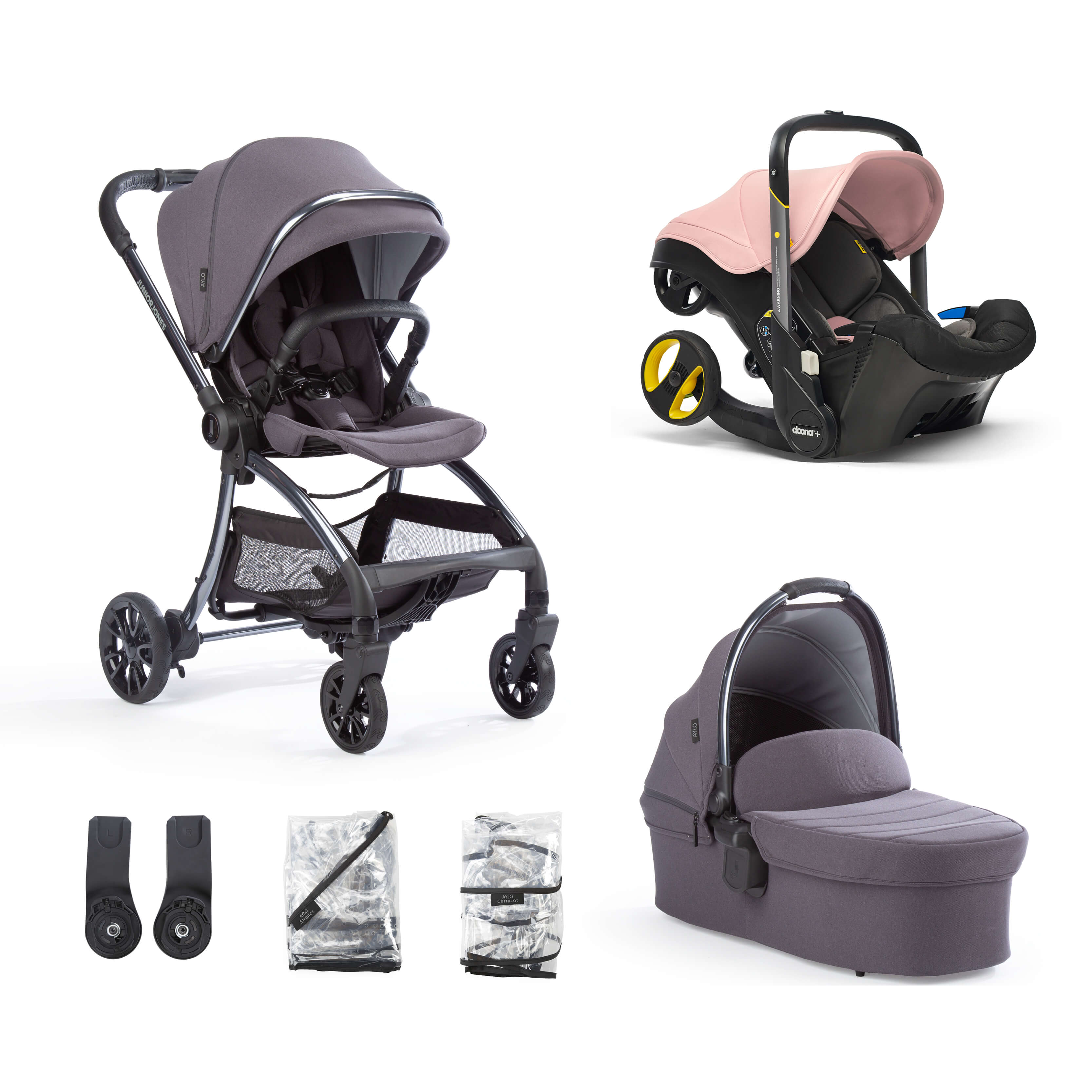 Travel System Egg Pram Blush Pink Pink Egg Travel System Store
