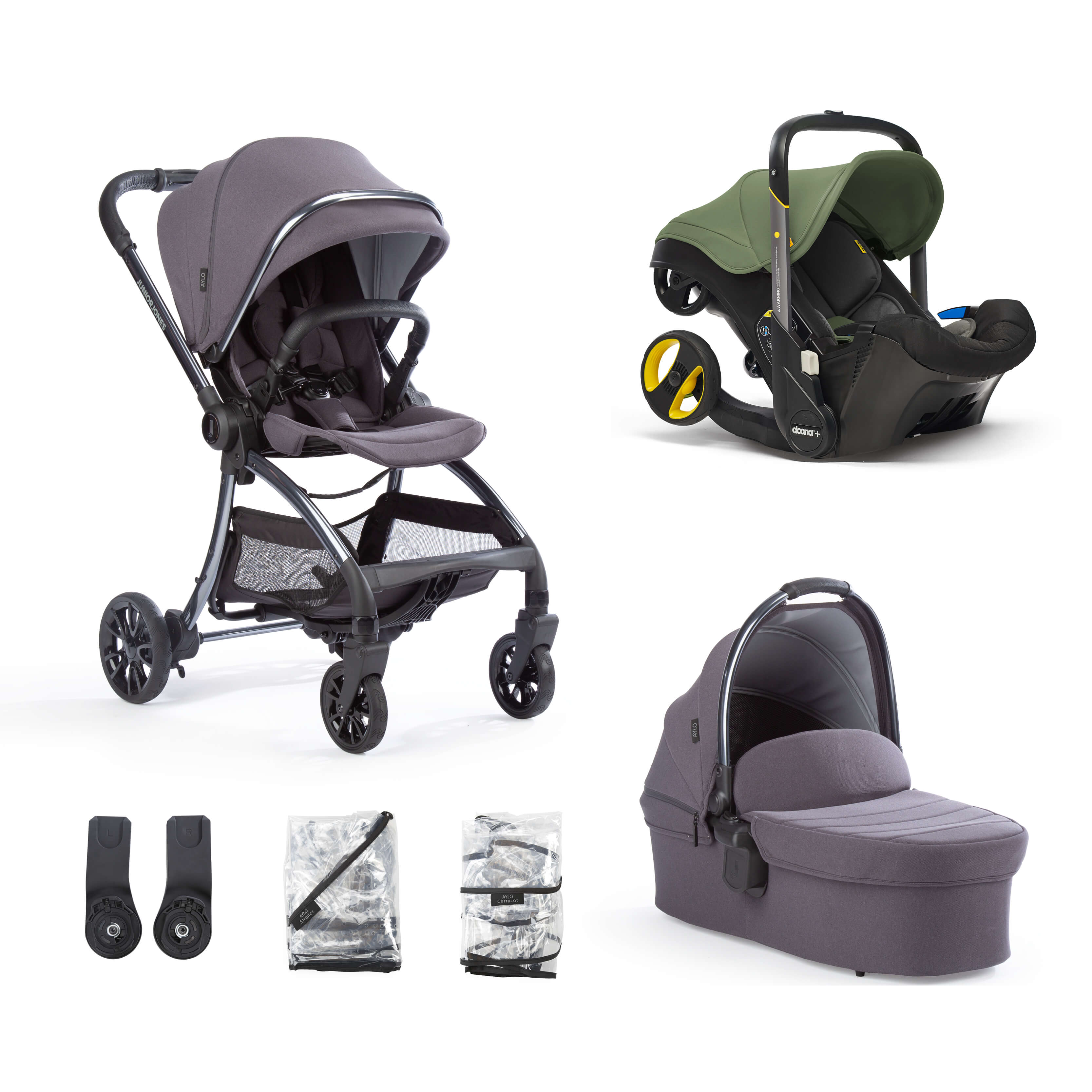 Green stroller travel system hot sale