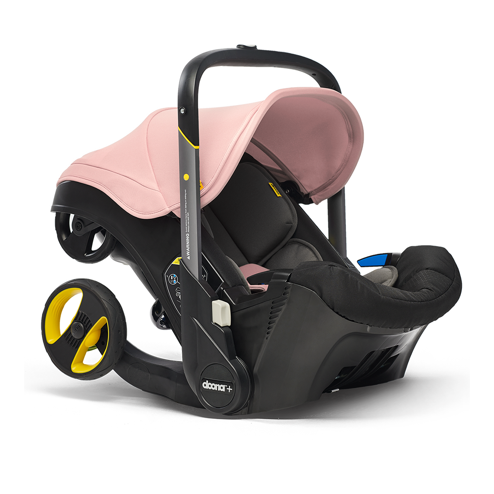 Aylo Pebble Grey 11pc Travel System inc Doona Blush Pink Car Seat Junior Jones